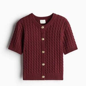 H&M cable knit cardigan xs